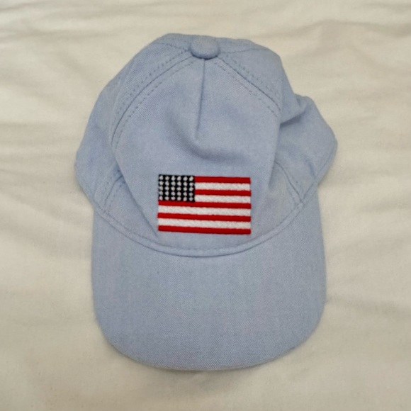 Janie and Jack Light Blue Infant Flag Hat - Picture 1 of 4